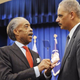The Rev. Al Sharpton with Attorney General Eric Holder Jan. 16, 2013, in the South Court Auditorium of the Eisenhower Executive Office Building in Washington, D.C.
Mandel Ngan/AFP/Getty Images